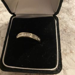 White Gold Engagement Ring Set And Wedding Band For Man