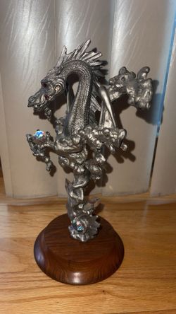 Pewter Mythical Dragon/Wizard Set Pieces 