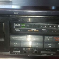 Onkyo Reciever and Stereo Cassette Tape Deck