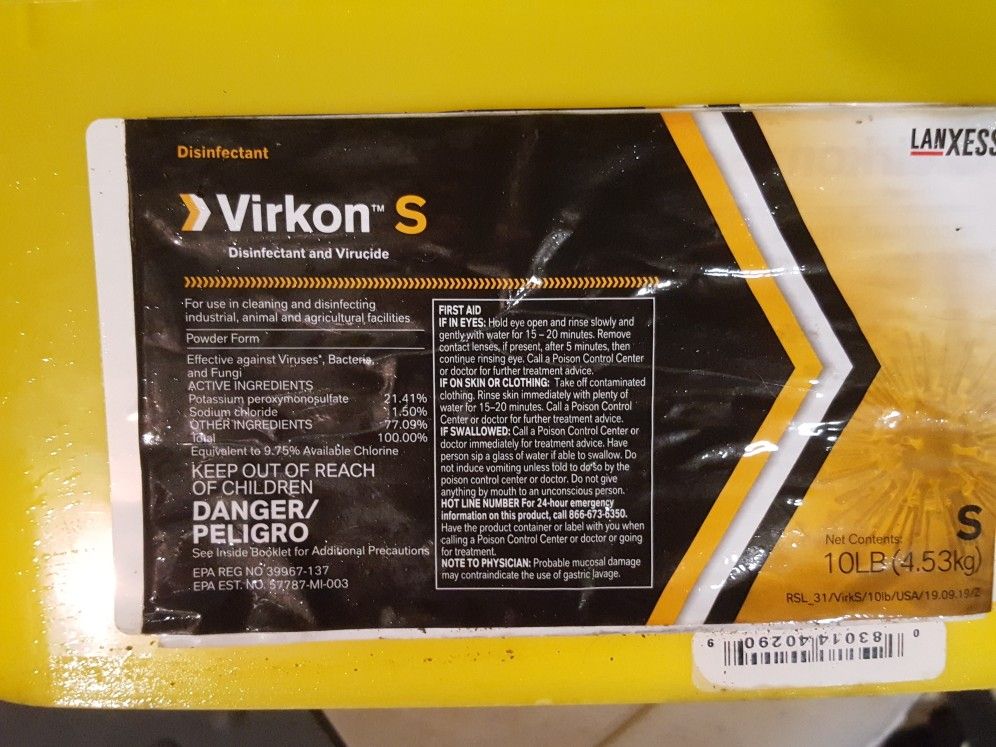 Virkon S Vet/hospital Grade Disinfectant 