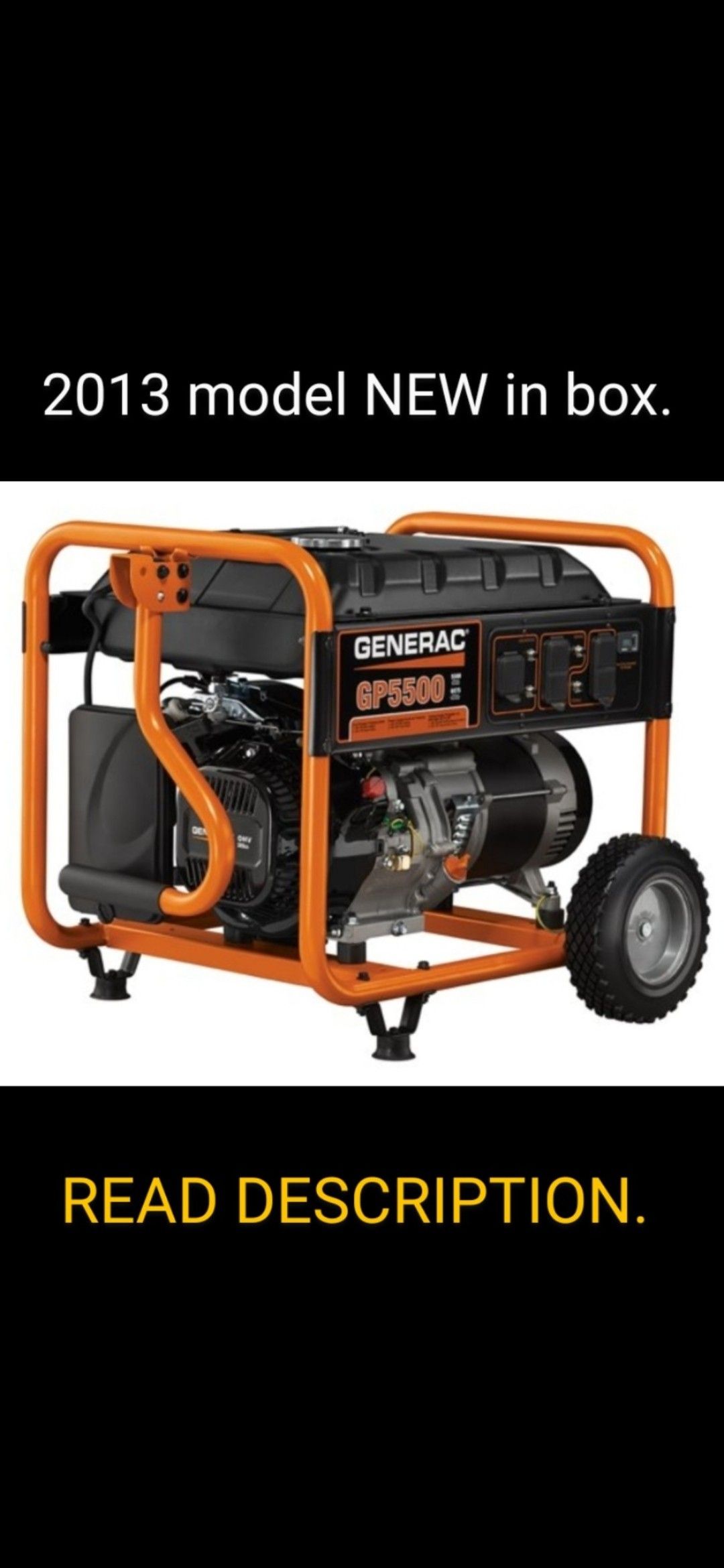 Generac GP5500 Generator BRAND NEW never been run.