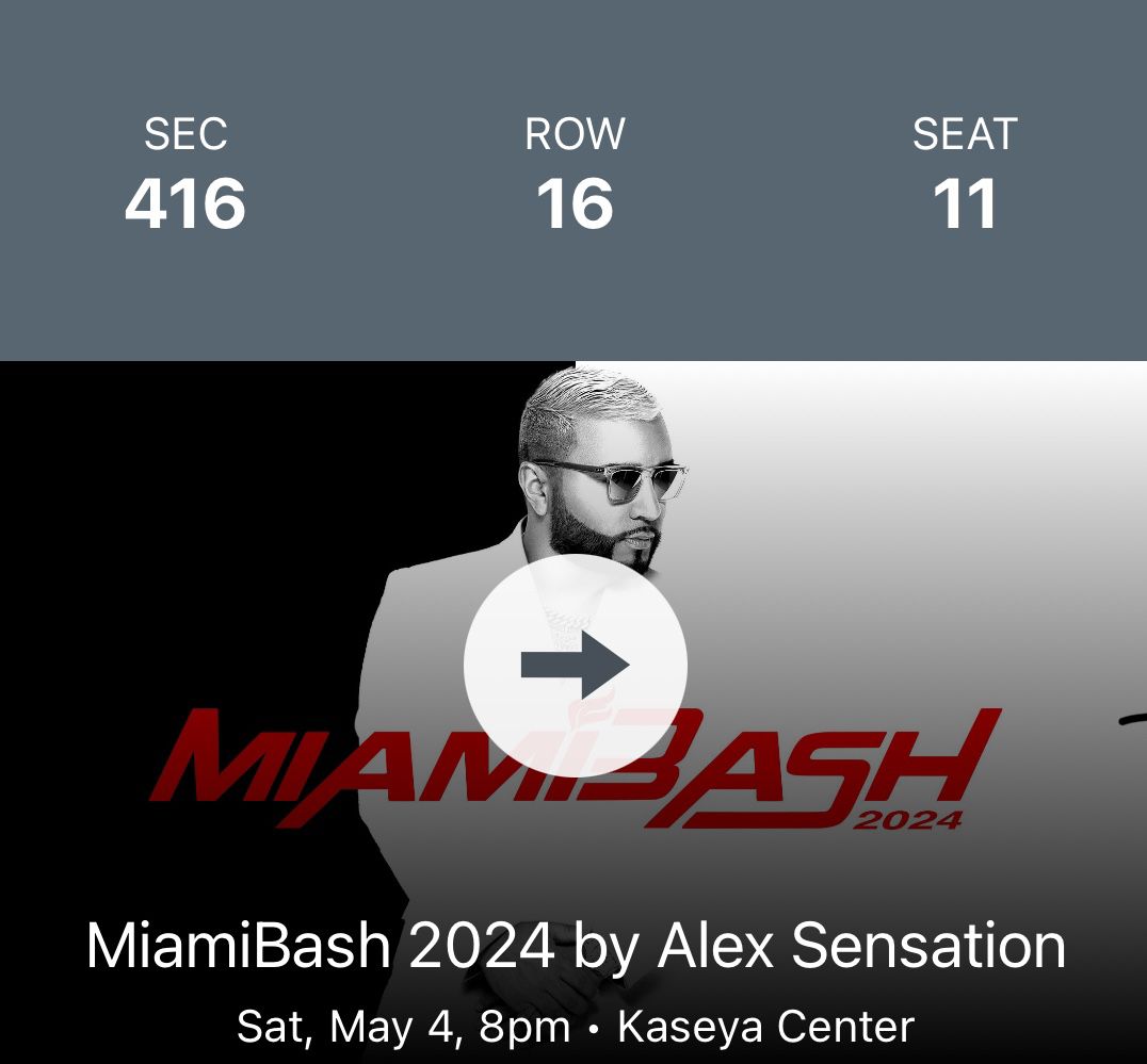 Miami  Bash Concert Tickets 