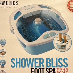 Homedics Shower Bliss Foot Spa With Heat Blast