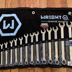 Wright Tool 752 12 Point Metric Combo Wrench Set, 7mm - 22mm 15PC