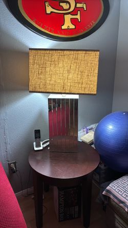 Large Vintage Mirror Lamp
