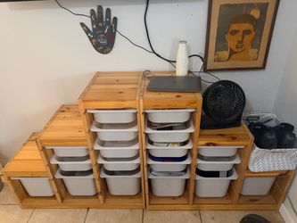 IKEA Trofast with Bins. $75 each or 2 for $125