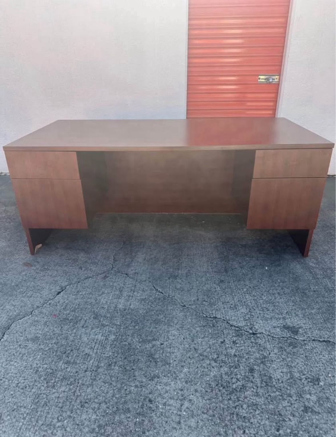 FREE FREE Office Desk Large With Filing Cabnet