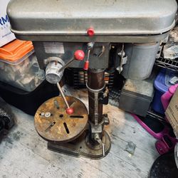 Drill Press With Machinist vice