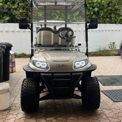 ICON Lifted Golf Cart – Street Legal, Custom Wheels, Like New