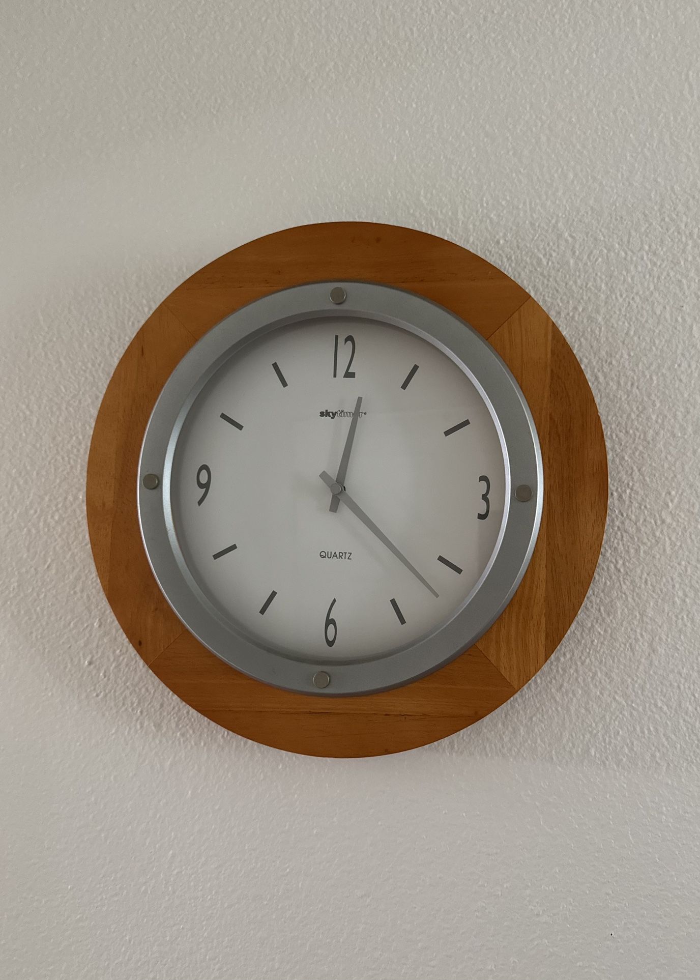 13” Wooden Analog Wall Clock