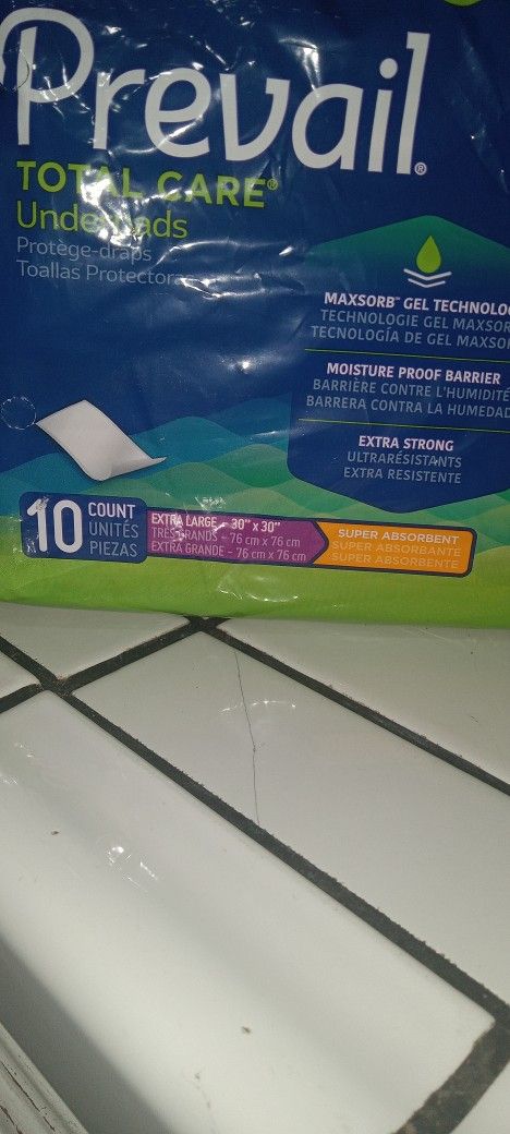 Prevail Pads Xlarge 10 In Bag