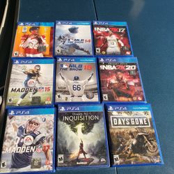 PS4......9 GAMES