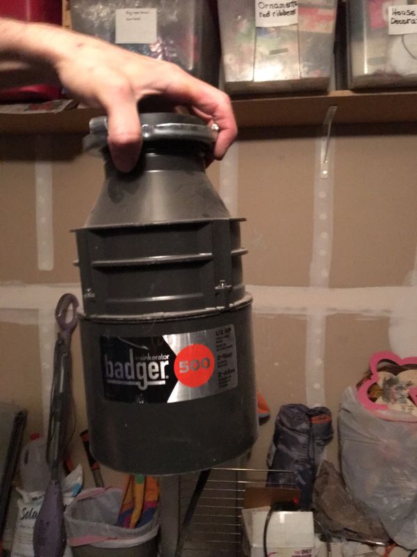 Badger 500 garbage disposal slightly used for sale in tucson az