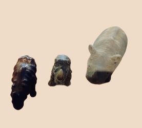 Set of 3 Elephant Figurines
