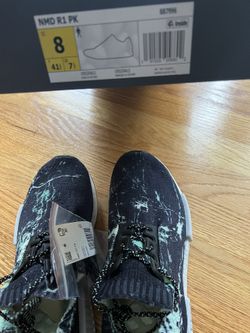 New Adidas NMD R1 Prime Knit Black White Green Mens Casual Running Shoes Size  8 for Sale in Wolcott, CT - OfferUp