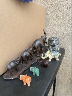 Elephant figurines
