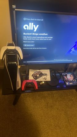 $390 OBO PlayStation 5 standard disc edition with 2 games and controllers