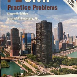 PE Civil Engineering Reference Manual And Practice Problems