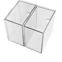 2pcs Acrylic Makeup Organizer Drawers Multifunctional Face Towel Holder for Vanity and Bathroom Storage Easy Access Cosmetic Storage