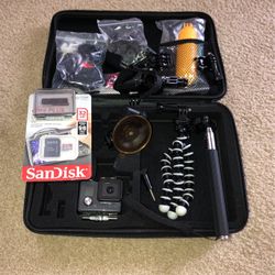 Go Pro Hero (waterproof) Almost Brand New ! Comes With Extra Accessories And All Needs For Setting Up In Car Or Just Carrying Around Or In Water! 