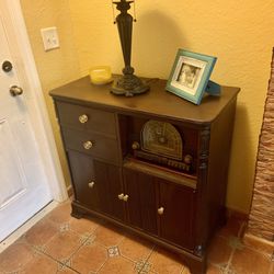 Antique Radio Cabinet 