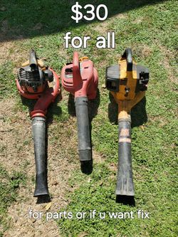 Lot of 3 Gas Leaf Blowers for Parts