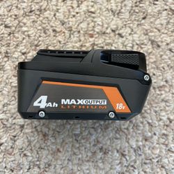 *NEW* Ridgid 18V Max Output 4.0Ah battery