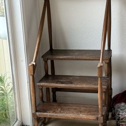Vintage Wooden Step Ladder