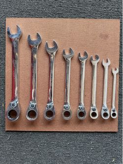 Blue-Point Snap On 8pc SAE Reversible Ratcheting Wrench Set (5/16–3/4 )