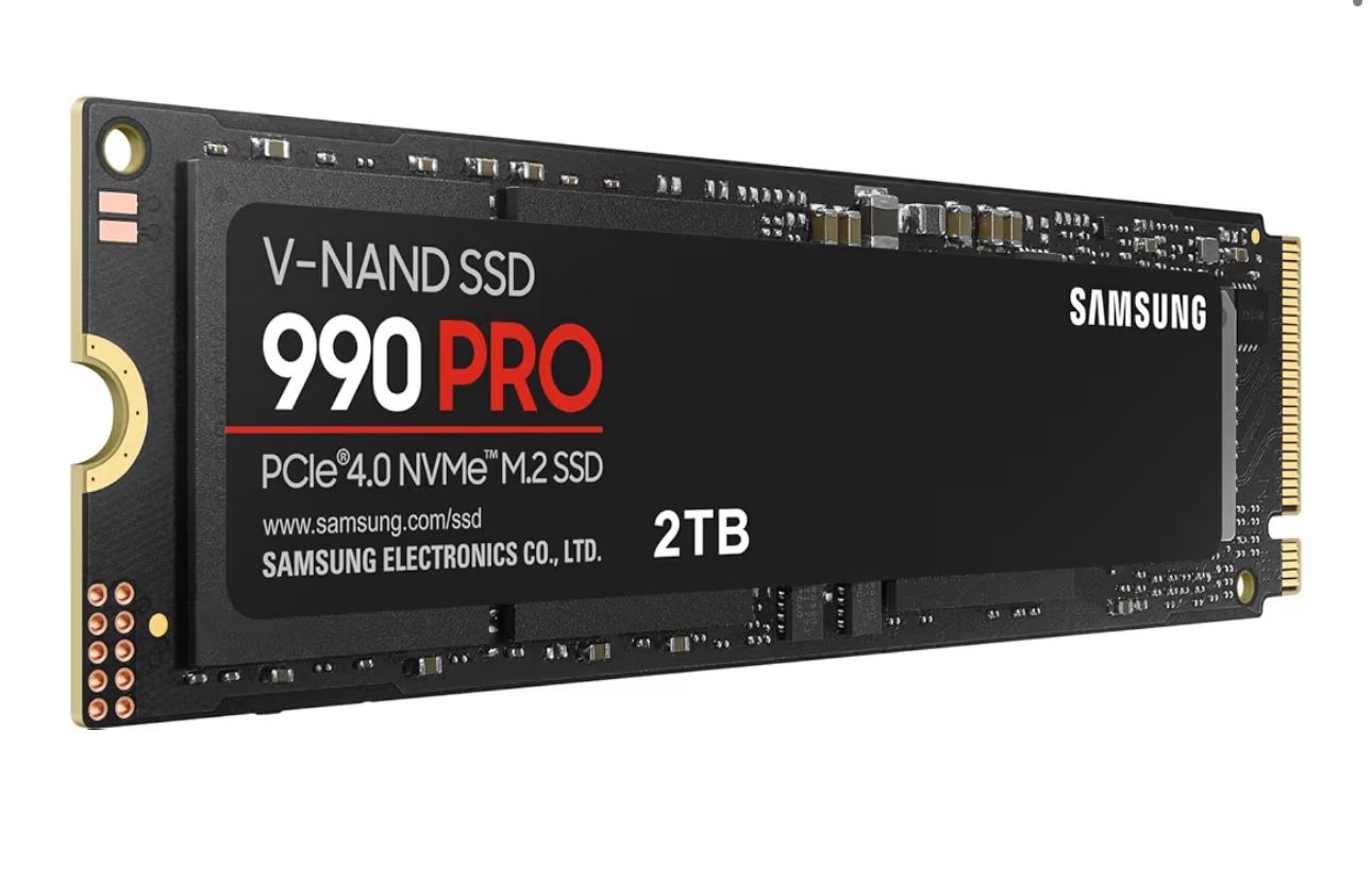 SAMSUNG 990 PRO SSD 2TB NVMe M.2 PCIe Gen4, M.2 2280 Internal Solid State Hard Drive, Seq. Read Speeds Up to 7,450 MB/s for High End Computing, Gaming
