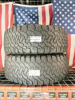 ✅ 2 USED TIRES LT35X12.5R17 BF GOODRICH K02 35X12.5R17