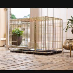 Dog Crate Wire Folding Size 42” Large With Tray Only New In Box 