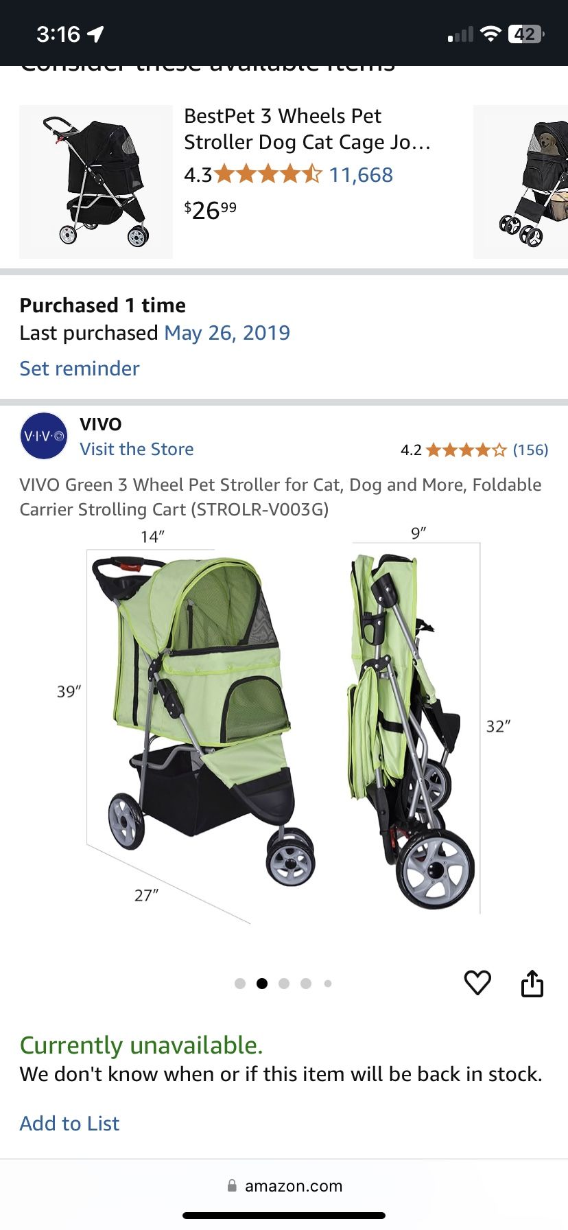 Dog stroller