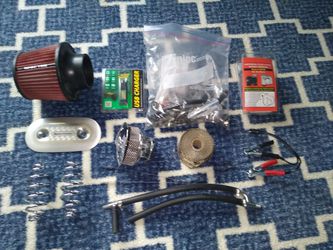 Motorcycle parts lot