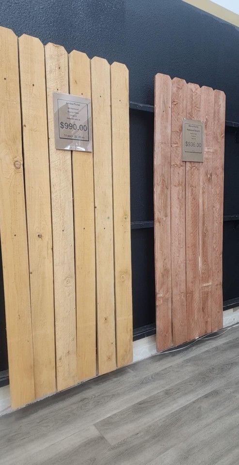 Fence pickets 1x6x6 $1.80 each