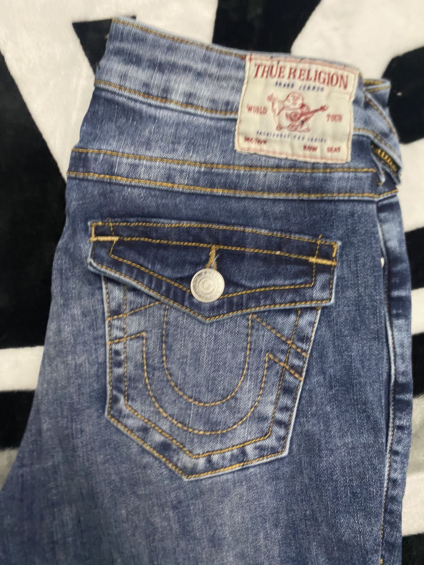 true religion mid rise straight size 27