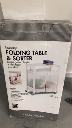 Folding table&SORTER size 15 x32x35 new in the box
