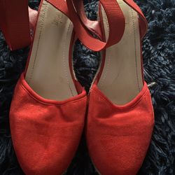 Strapped Ankle Wedges 