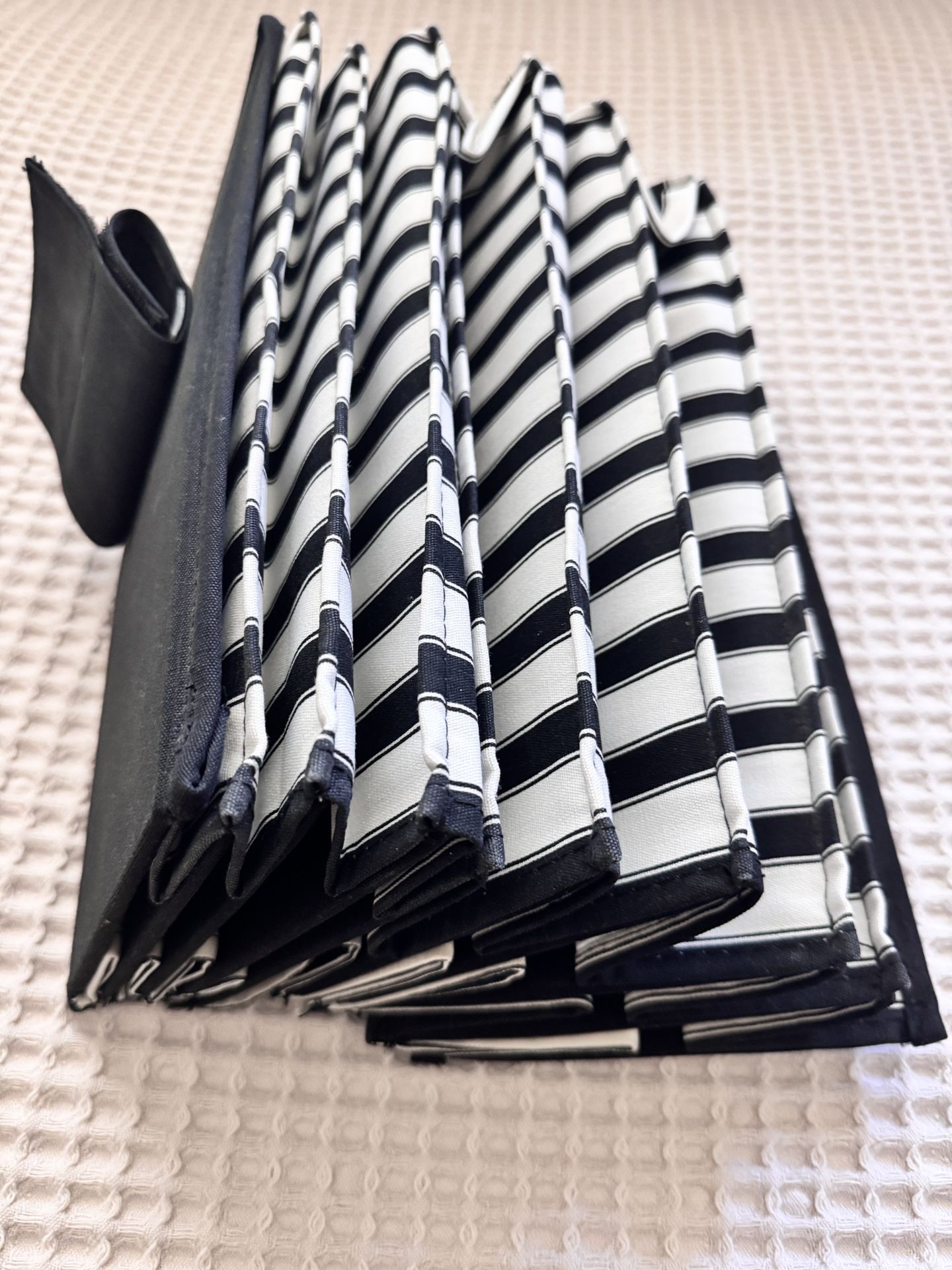 Hanging Shoe Organizer Storage Closet Shelves Wardrobe Rack Black White