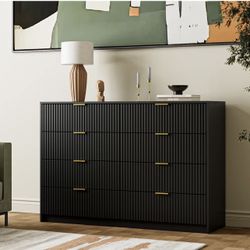 Black 8 drawer dresser