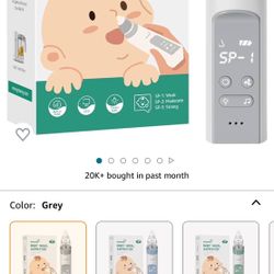 New Nasal Aspirator for Baby, Electric Nose Aspirator for Toddler, Baby Nose Sucker, Automatic Nose Cleaner with 3 Silicone Tips, Adjustable Suction