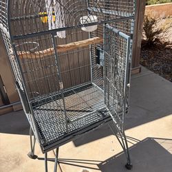 Like new birdcage on  wheels