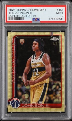 Tre Johnson III Topps Chrome NBA Upd Auto 1/1 RC