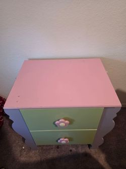 Kids Pastel 2-Drawer Nightstand