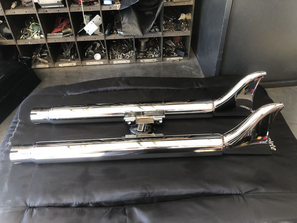 harley davidson fishtail pipes