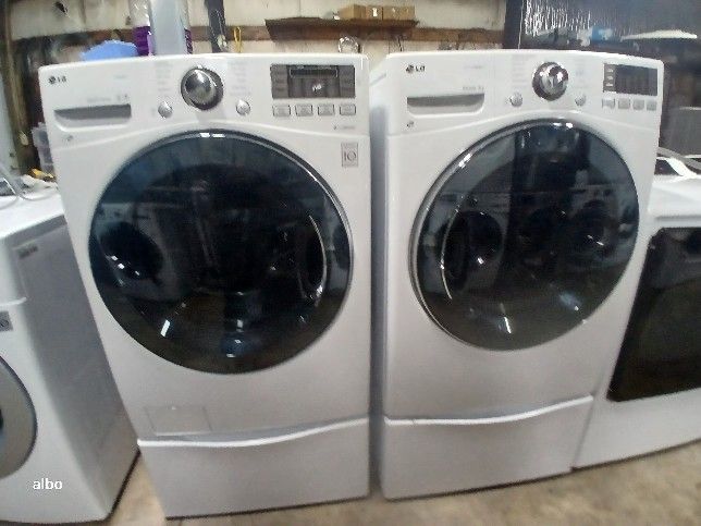 Lg Washer And Dryer Set Electric Extra Large Capacity 