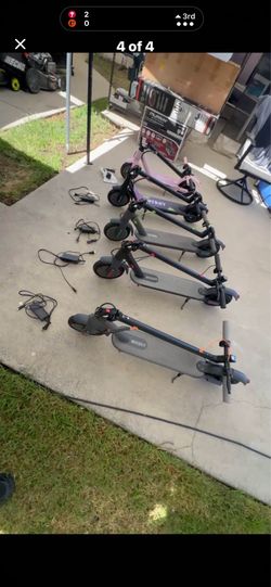 Lot of Electric Scooters with Chargers