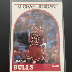 MICHAEL JORDAN 1989 NBA HOOPS CARD