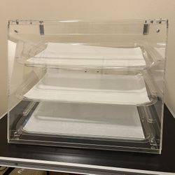 3-shelf Bakery Display Case With Doors