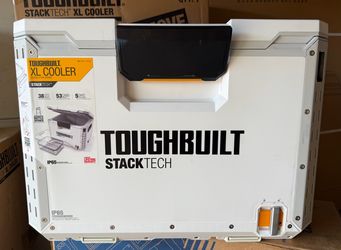 ToughBuilt Cooler Stackable Hard Shell Ice Chest White XL 38 Quart NEW
